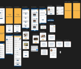 Les différentes pages du projet Campus Flow Les différentes pages du projet