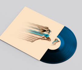 Mockup vinyle avec la danseuse Mockup vinyle avec la danseuse