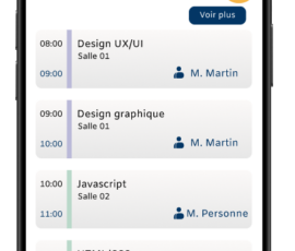 Campus Flow : Ecran d'accueil de l'application Campus Flow : Ecran d'accueil de l'application